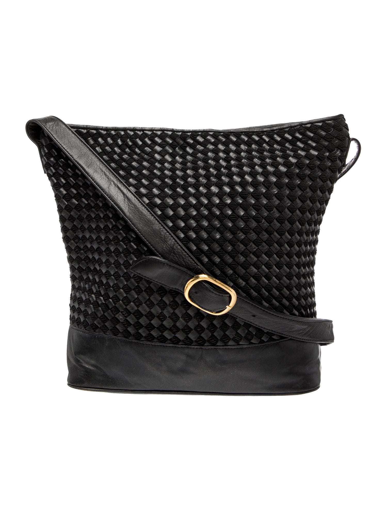 I.MAGNIN Leather Messenger Bag