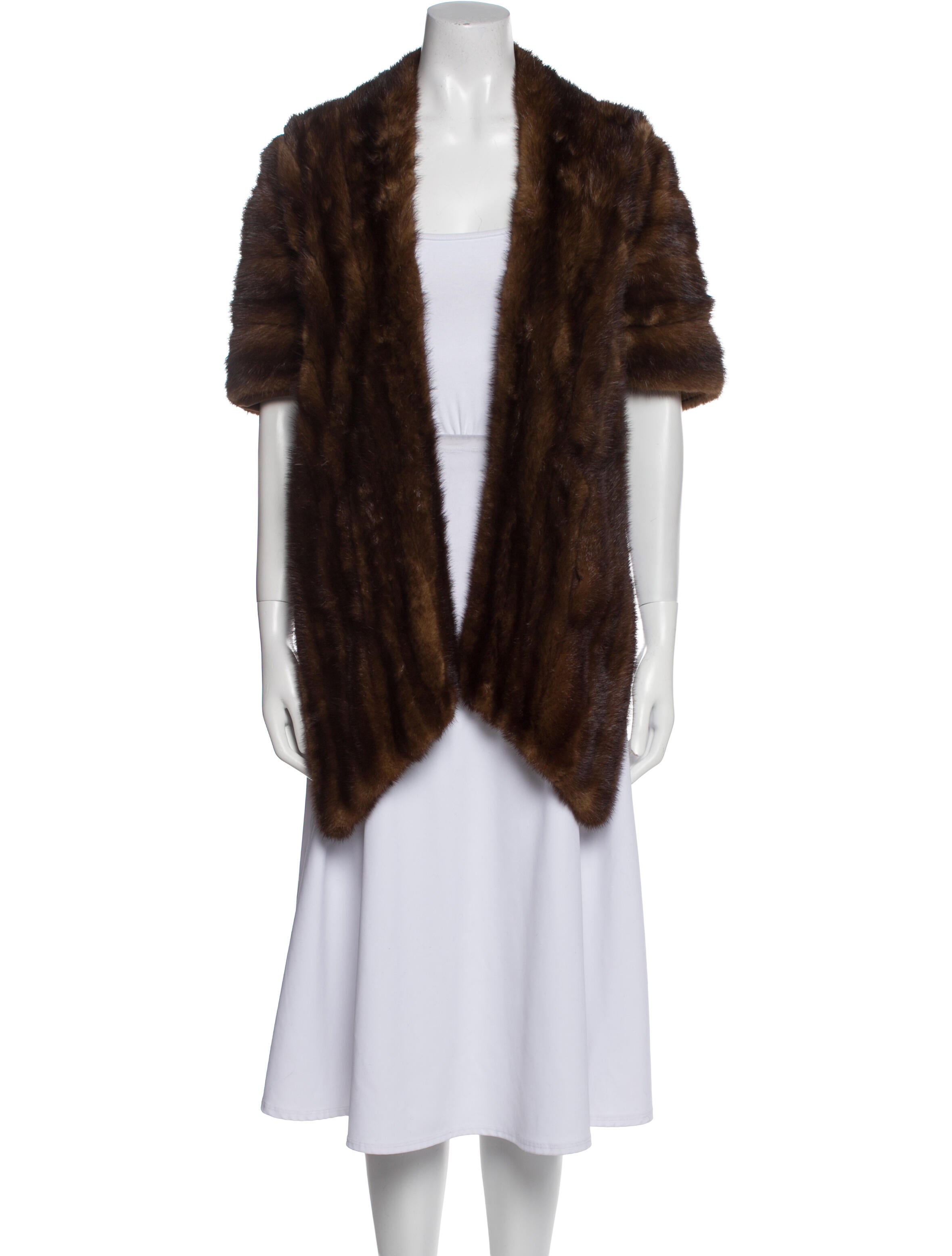 I.MAGNIN Fur Vintage Shawl