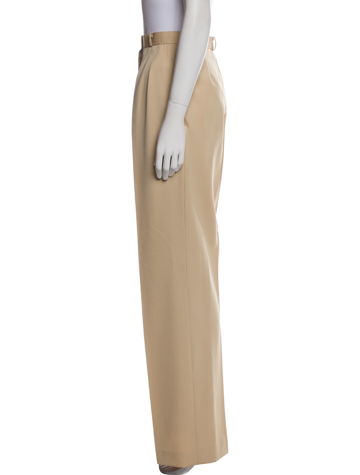 I.MAGNIN Virgin Wool Wide Leg Pants