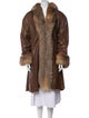 I.MAGNIN Animal Print Faux Fur Coat