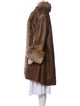 I.MAGNIN Animal Print Faux Fur Coat