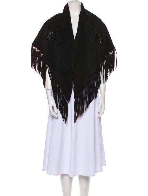 I.MAGNIN Suede Shawl