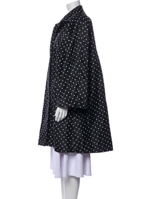 I.MAGNIN Polka Dot Print Peacoat