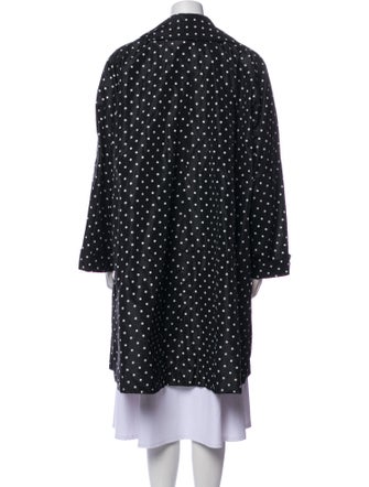 I.MAGNIN Polka Dot Print Peacoat