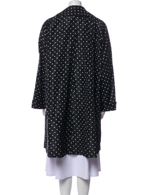 I.MAGNIN Polka Dot Print Peacoat
