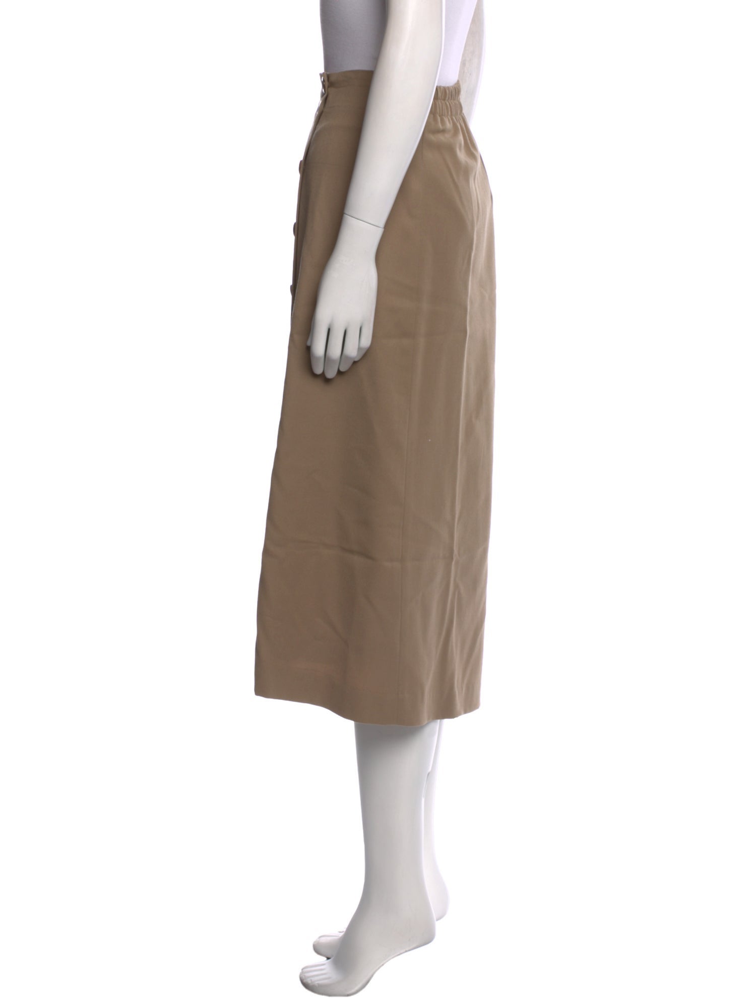 I.MAGNIN Wool Midi Length Skirt