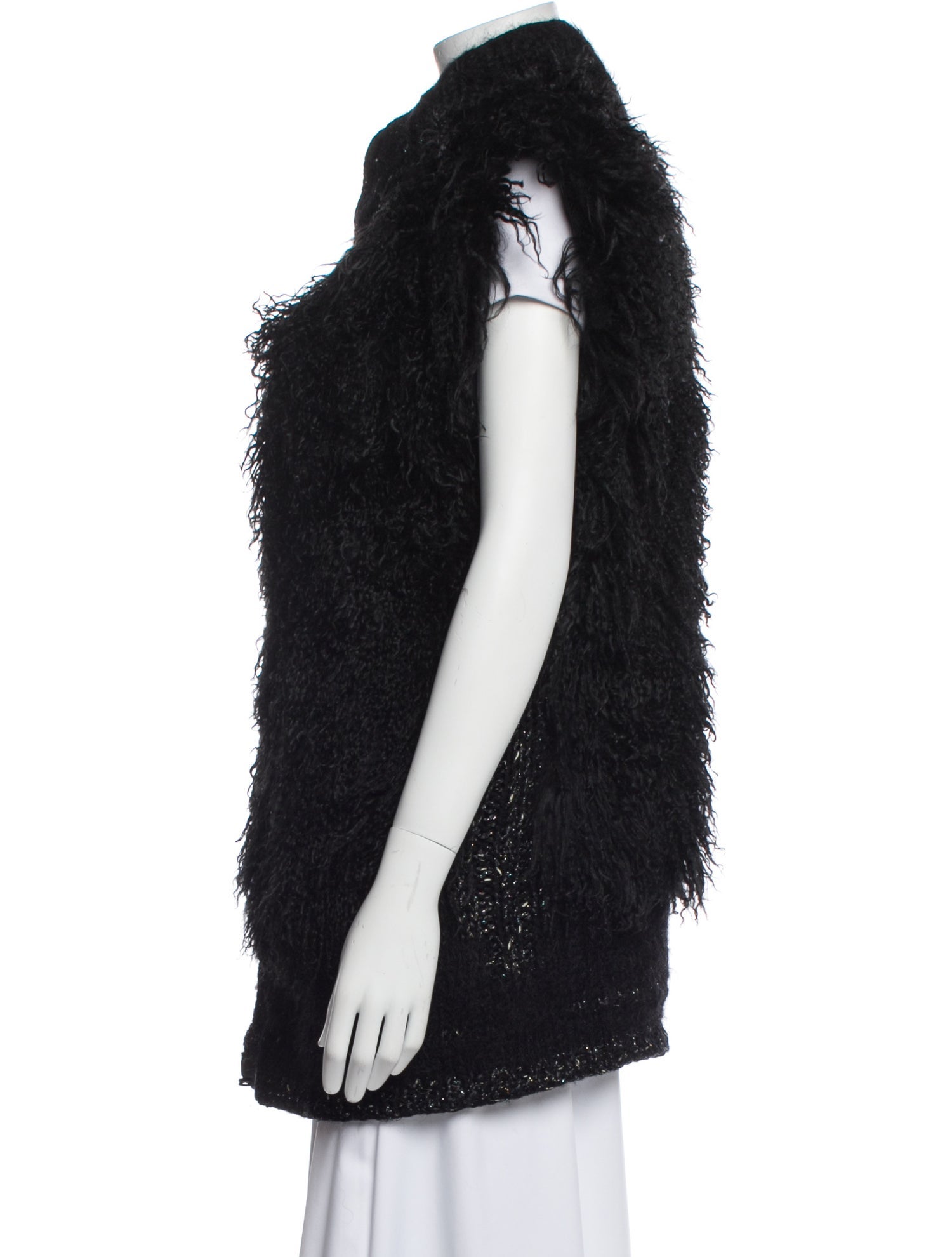 I.MAGNIN Vintage Mongolian Lamb Fur Jacket