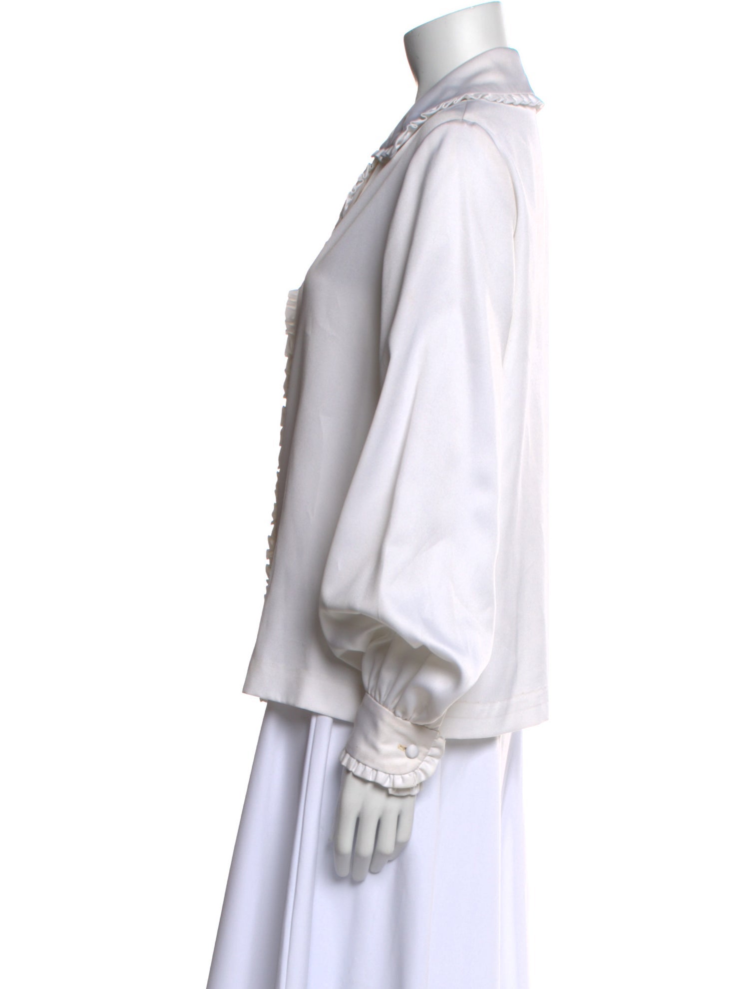 I.MAGNIN Vintage Long Sleeve Button-Up Top