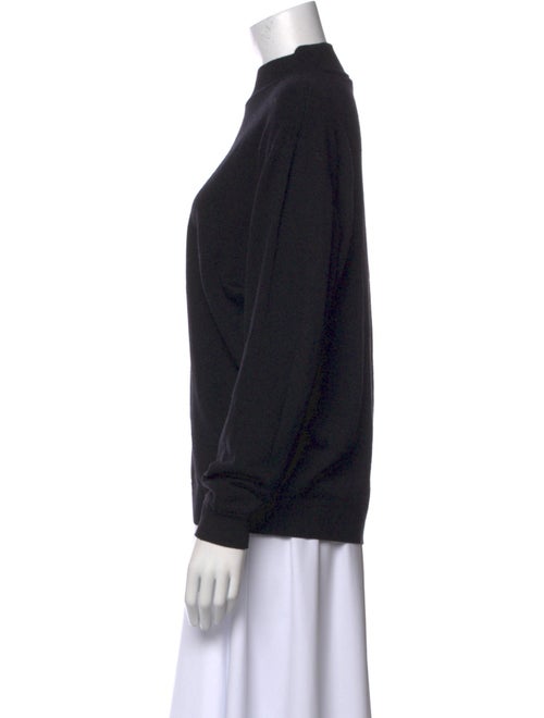 I.MAGNIN Merino Wool Mock Neck Sweater