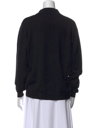 I.MAGNIN Merino Wool Mock Neck Sweater
