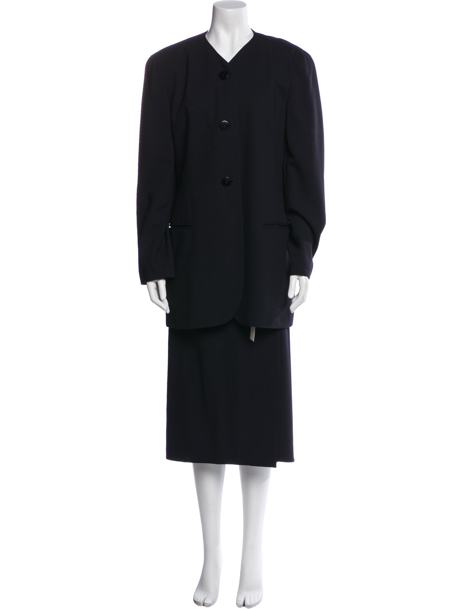 I.MAGNIN Wool Skirt Suit