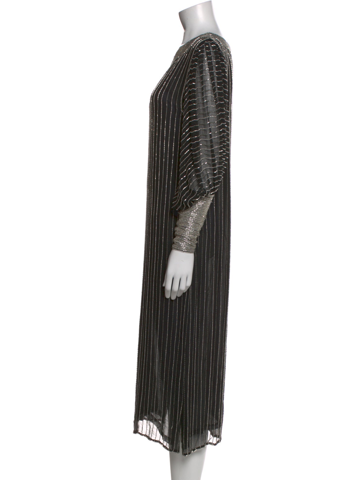 I.MAGNIN Silk Midi Length Dress