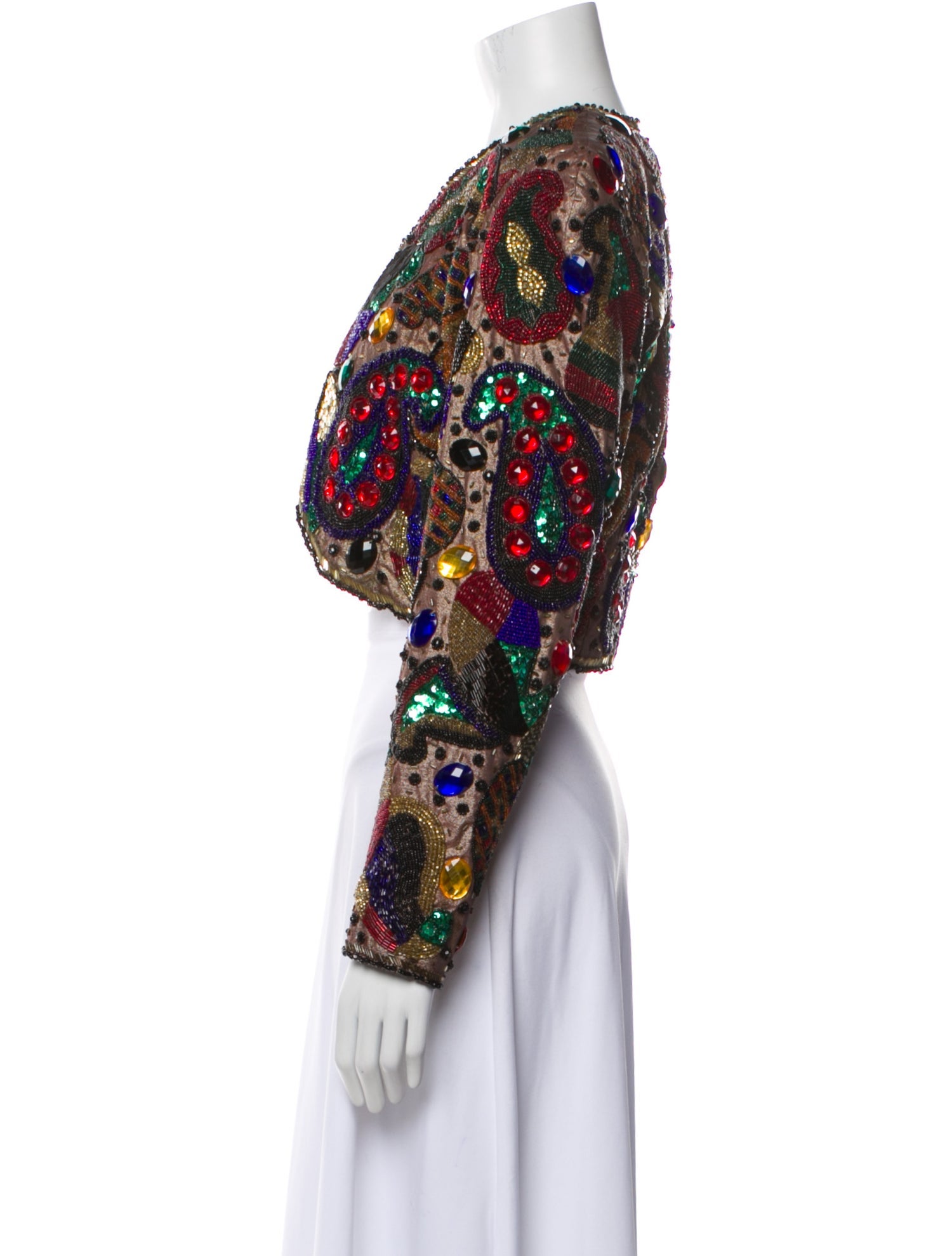 I.MAGNIN Floral Print Bolero