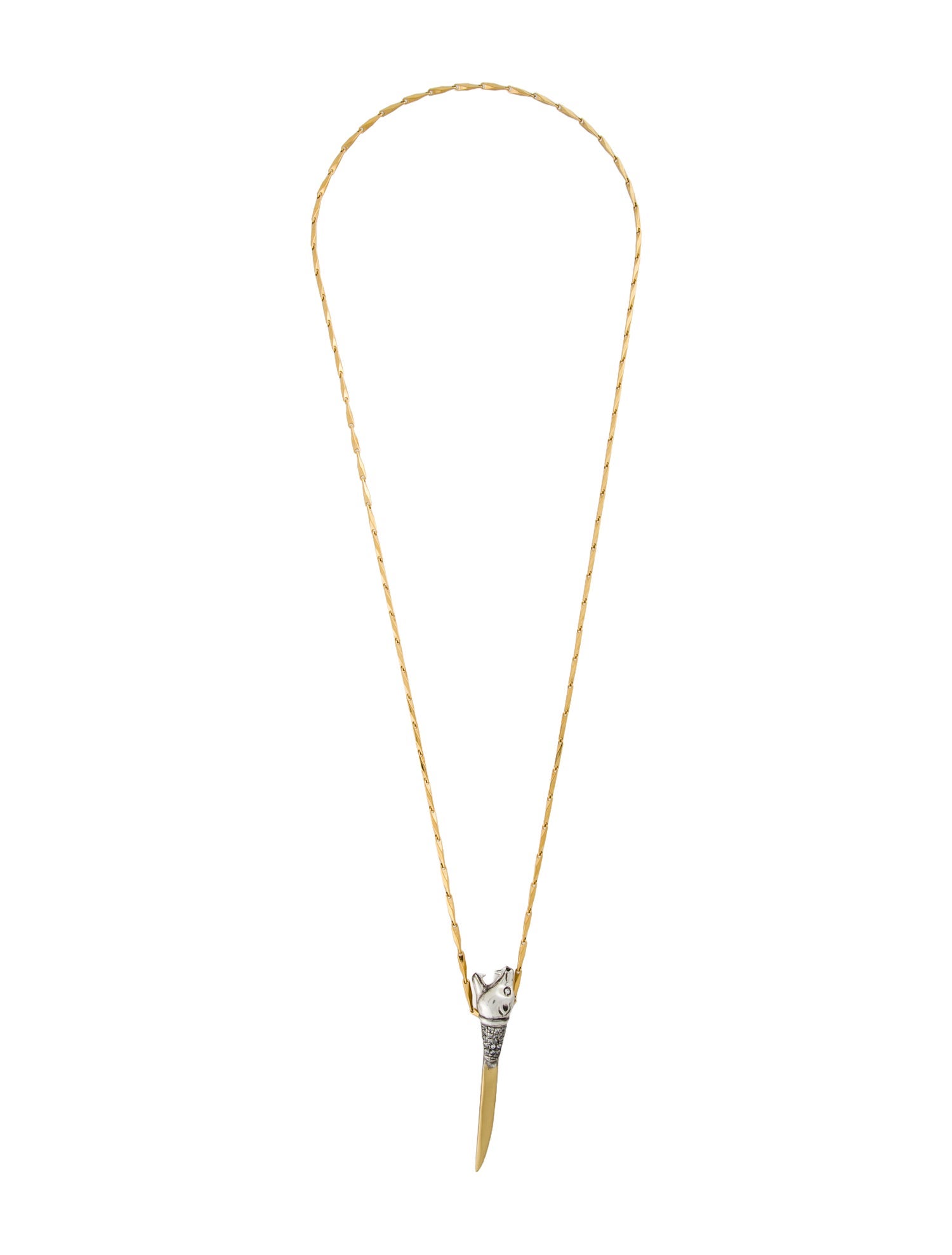 Iosselliani Crystal Spike Pendant Necklace