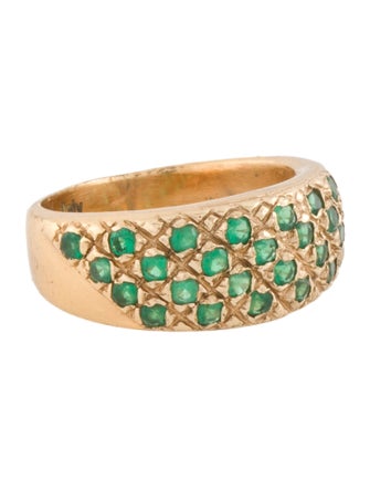 Iosselliani Crystal Signet Band