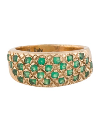 Iosselliani Crystal Signet Band