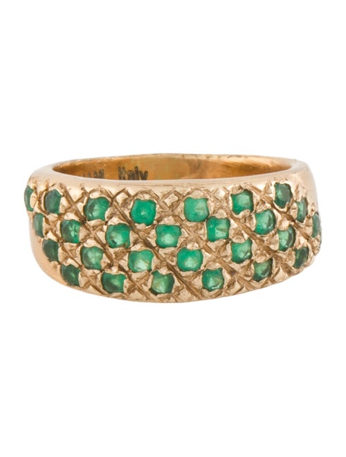 Iosselliani Crystal Signet Band