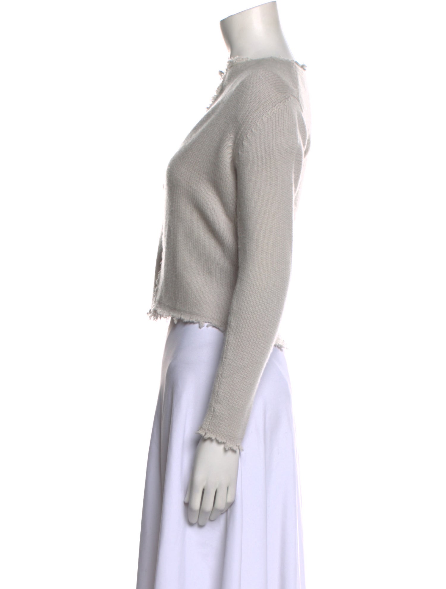 I Pezzi Dipinti Cashmere Open Front Sweater