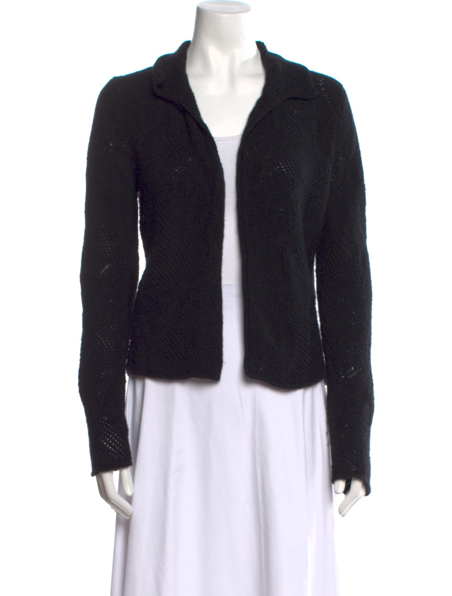 I Pezzi Dipinti Cashmere Open Front Sweater