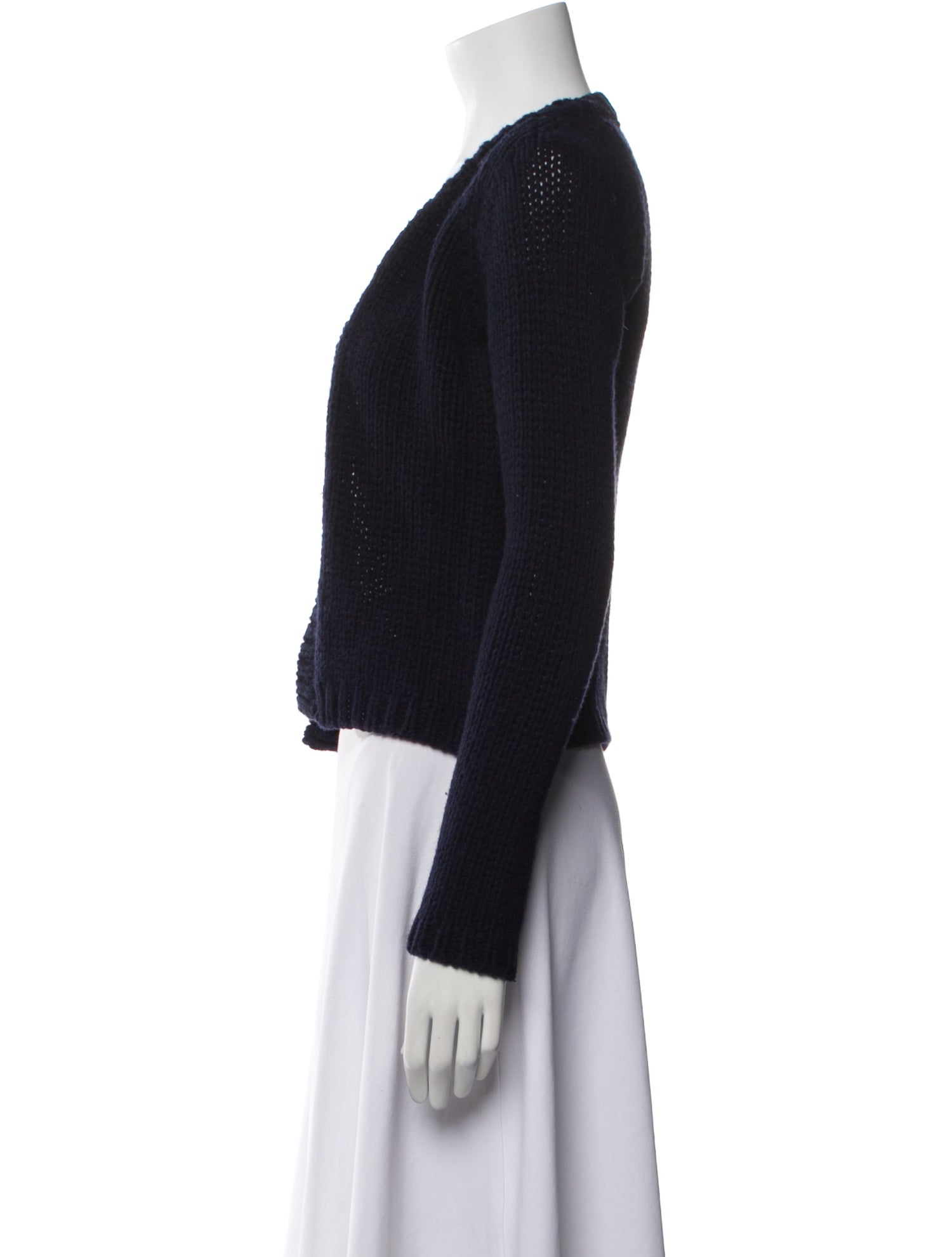 I Pezzi Dipinti Cashmere Open Front Sweater