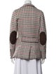 I Pezzi Dipinti Cashmere Plaid Print Blazer