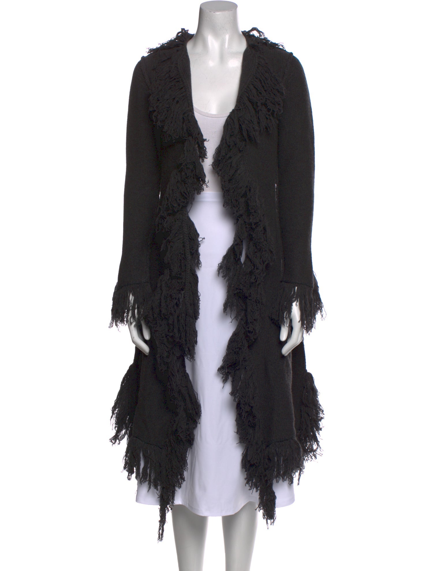 I Pezzi Dipinti Cashmere Open Front Sweater