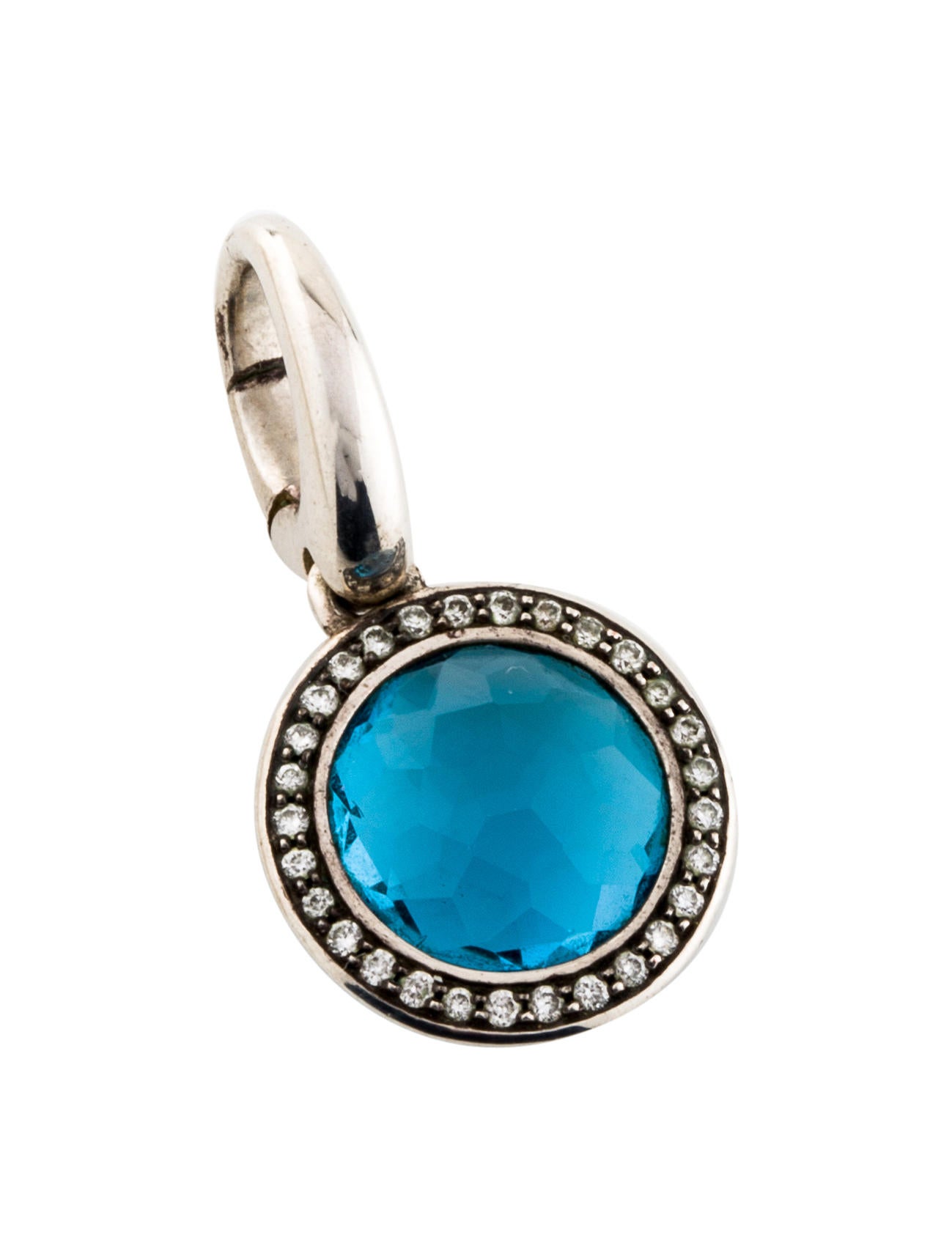 Ippolita Topaz & Diamond Pendant