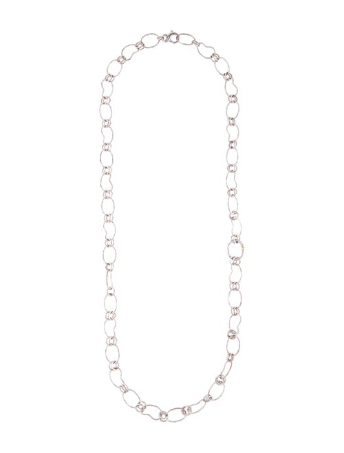 Ippolita Long Bean Link Necklace Silver