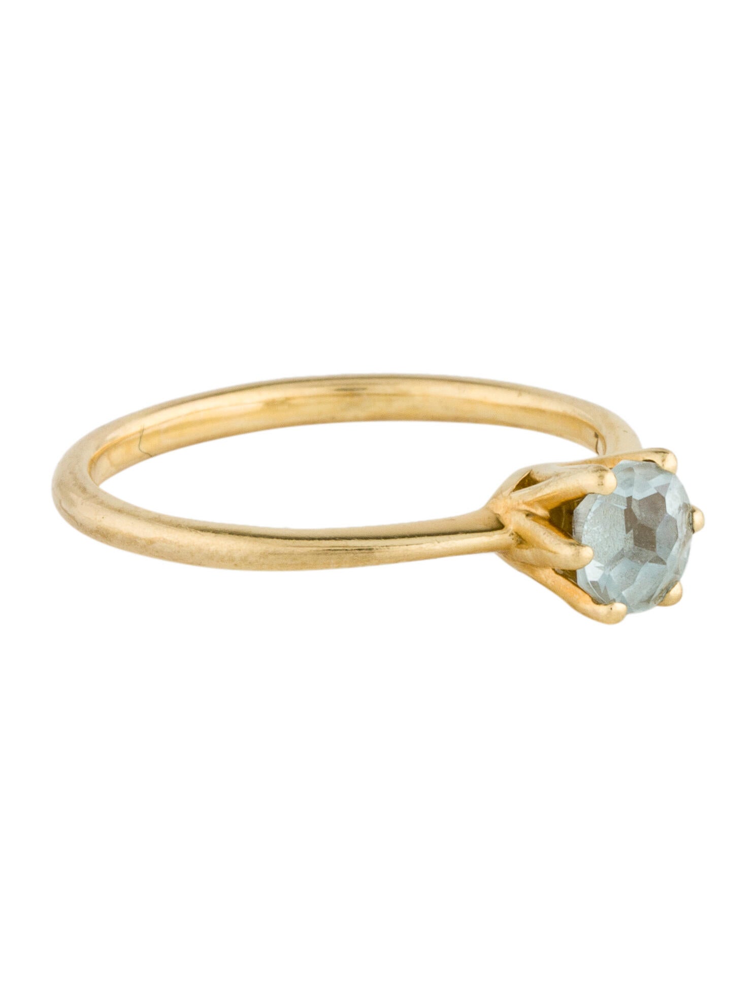 Ippolita 18K BlueTopaz Mini Rock Candy Cocktail Ring 18K Yellow Gold