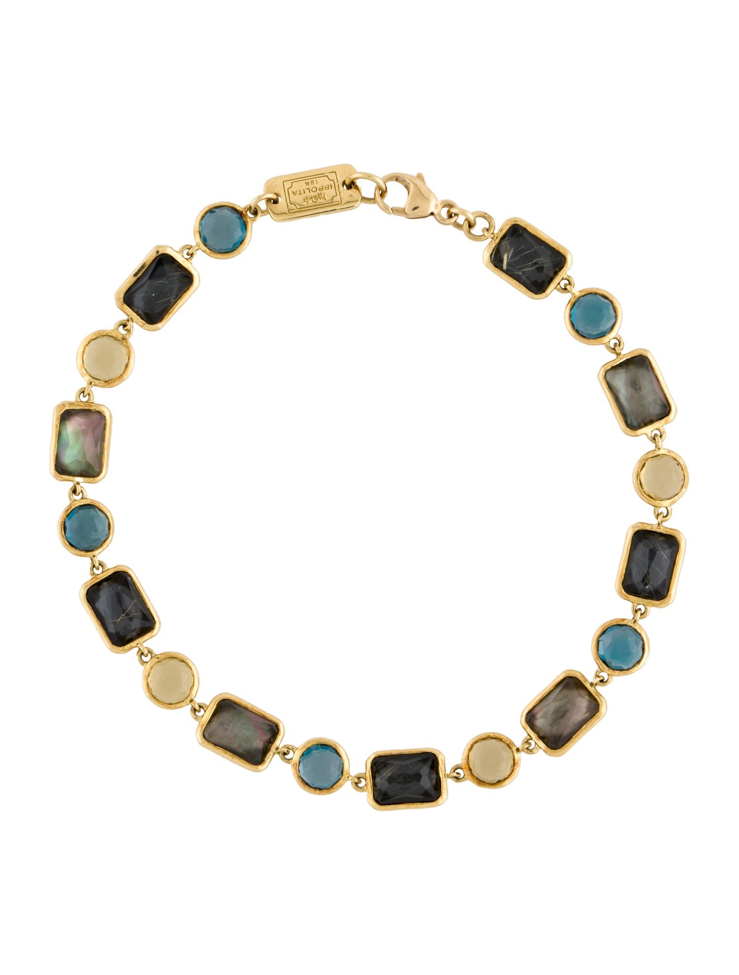 Ippolita 18K Multistone Rock Candy Gelato Link Bracelet