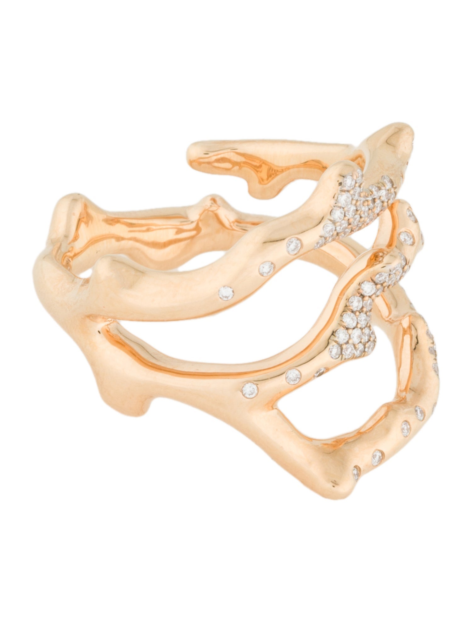 Ippolita 18K Diamond Branch Ring