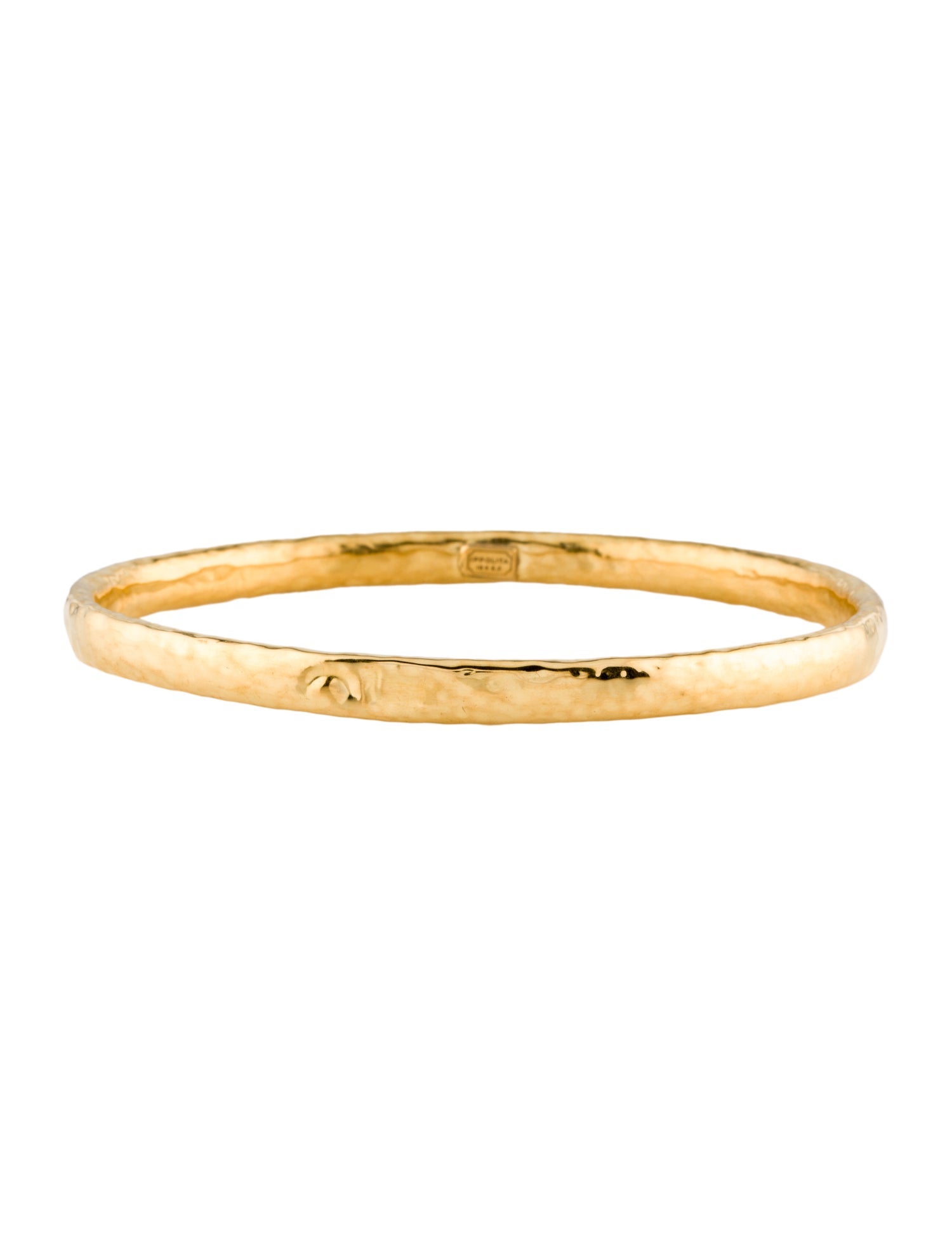 Ippolita 18K Large Hammered Bangle Bracelet
