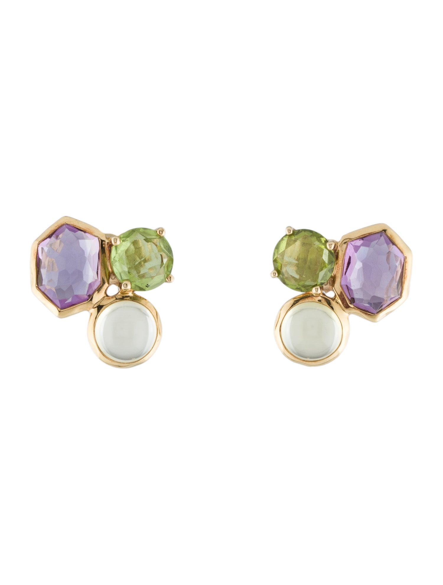 Ippolita 18K Multistone Cluster Stud Earrings
