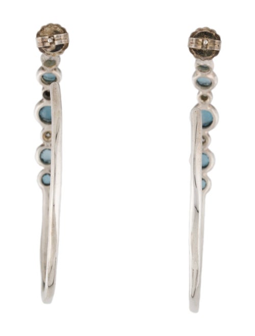 Ippolita Topaz & Diamond Rock Candy Hoop Earrings