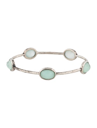 Ippolita Mother of Pearl & Quartz 5-Stone Bangle Bracelet