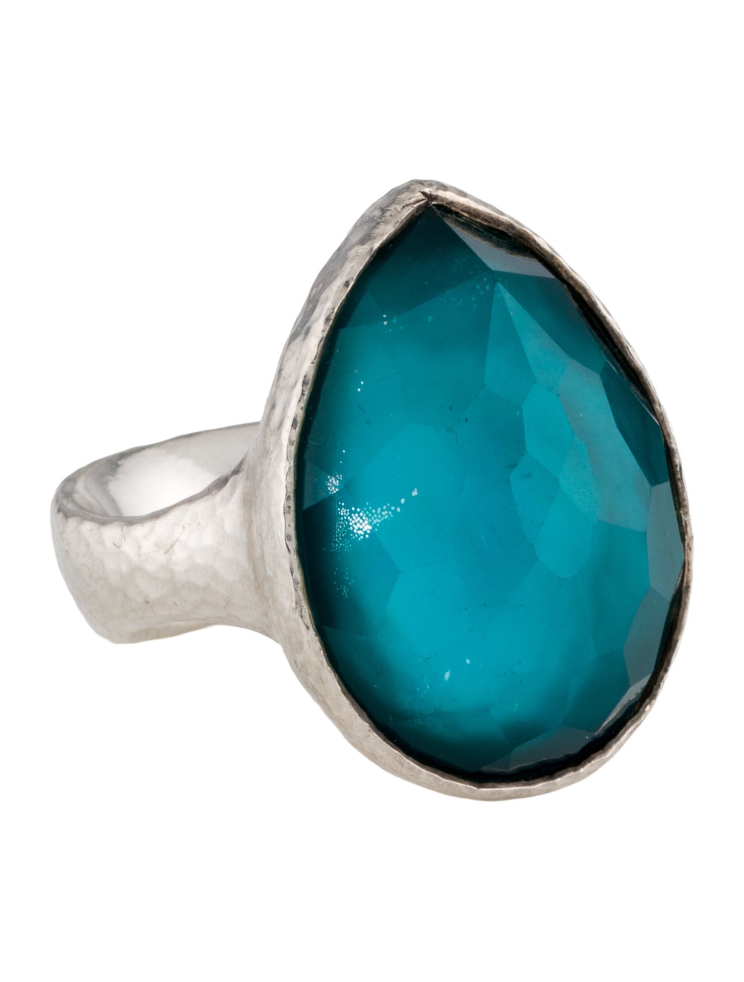 Ippolita Mother of Pearl & Quartz Large Teardrop Ring