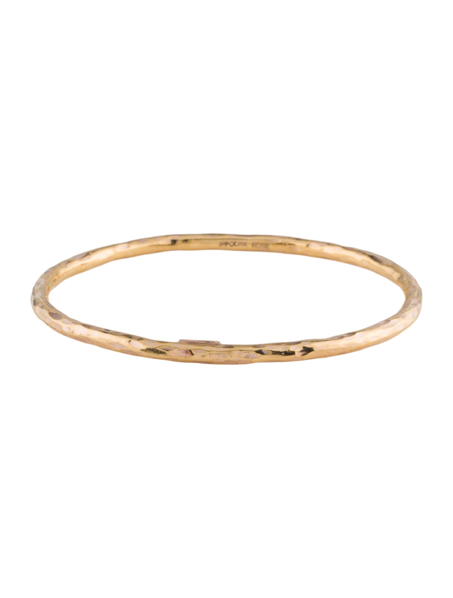 Ippolita Rosé Hammered Bangle