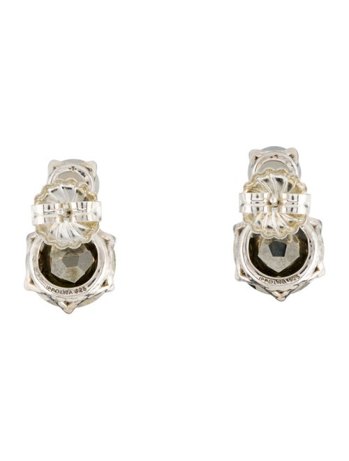 Ippolita Moonstone, Quart & Pyrite Doublet Stud Earrings