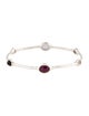 Ippolita Mother of Pearl & Quartz Triplet 6-Stone Bangle