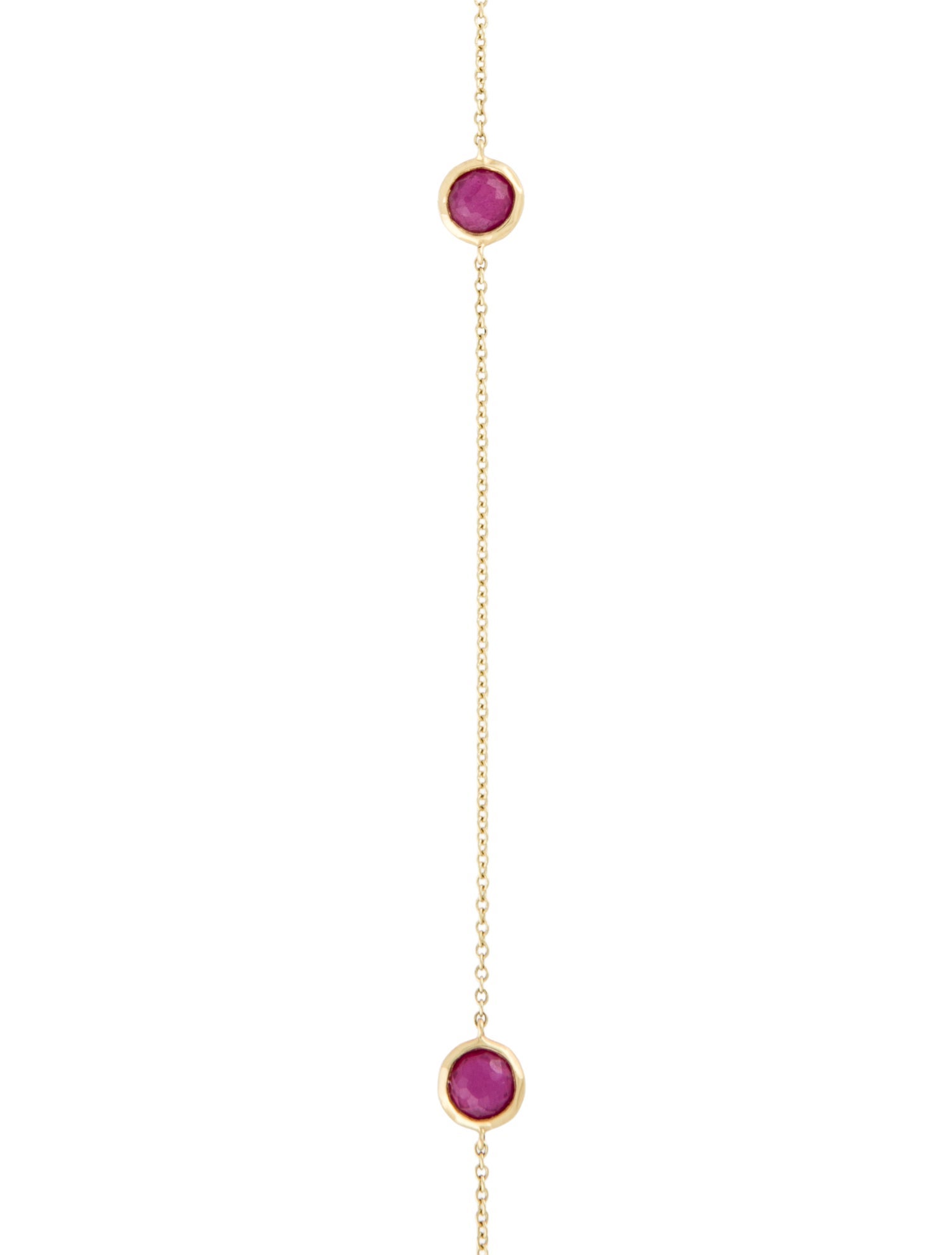 Ippolita 18K Glass Filled Ruby Station Necklace
