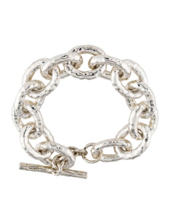 Ippolita Large Hammered Bastille Link Bracelet