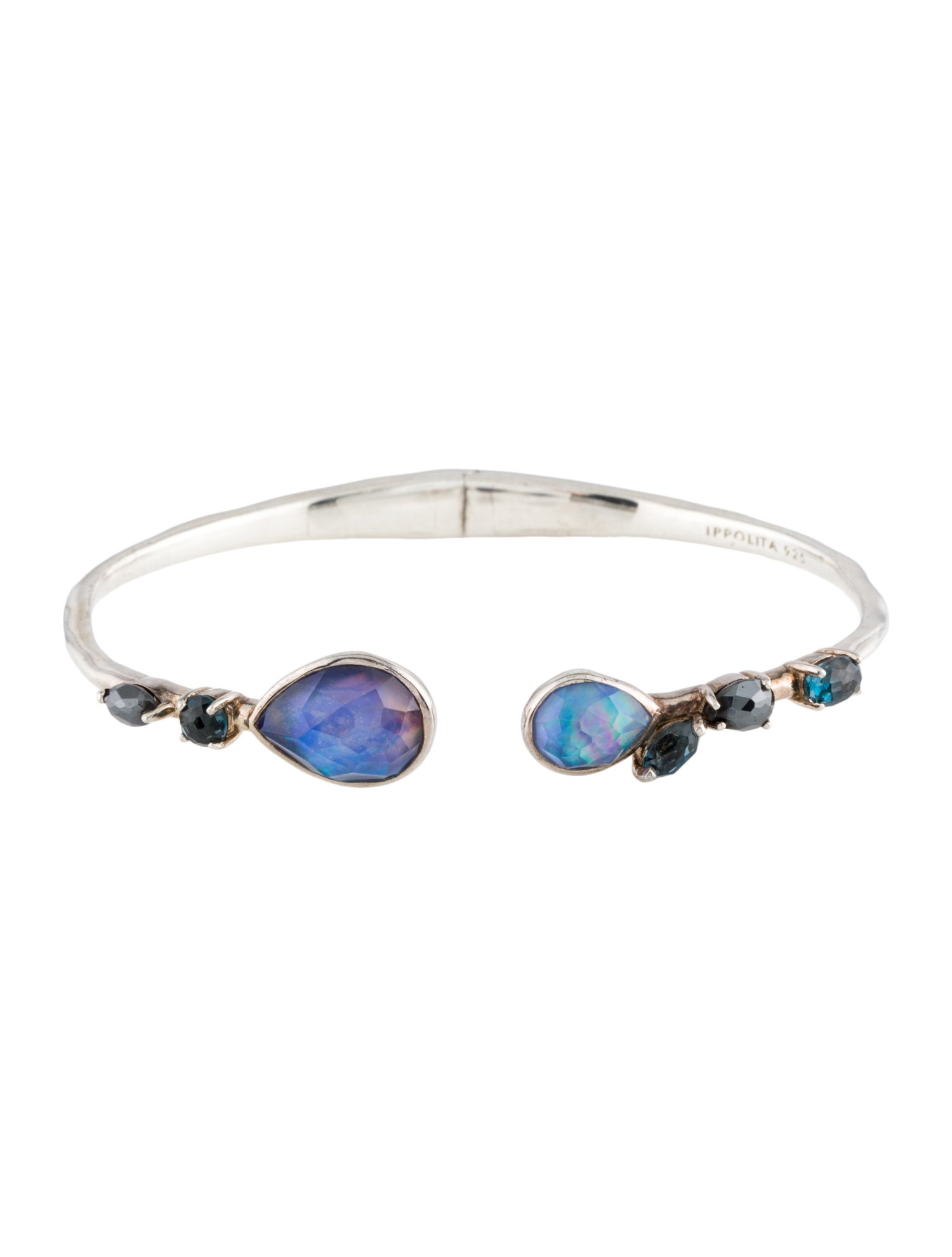 Ippolita Mother of Pearl & Multistone Hinged Cuff Bracelet