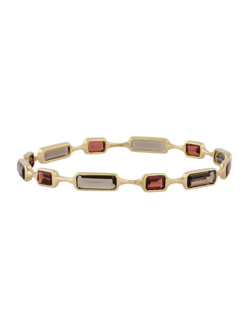 Ippolita 18K Garnet and Smoky Quartz Rock Candy Bangle Bracelet