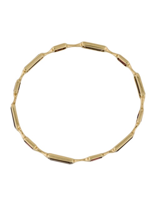 Ippolita 18K Garnet and Smoky Quartz Rock Candy Bangle Bracelet