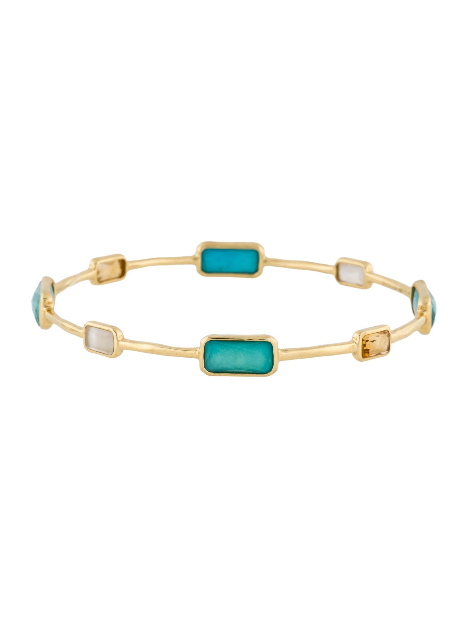 Ippolita 18K Multistone Gelato 8-Stone Bangle Bracelet