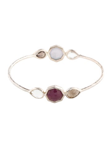 Ippolita Bangle Mother of Pearl, Quartz & Smoky 6-Stone