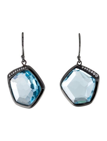 Ippolita Drop Topaz & Diamond Wicked Earrings