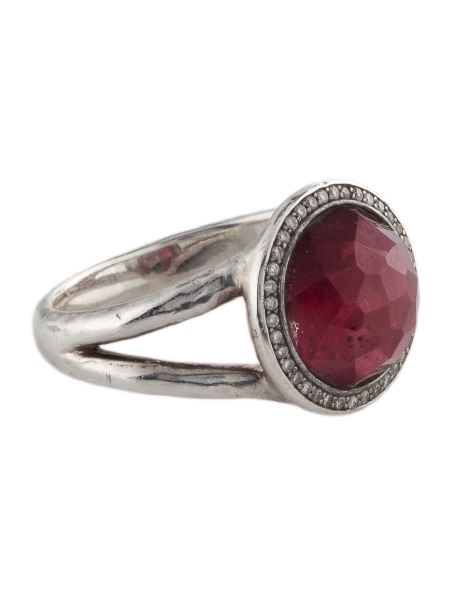 Ippolita Garnet, Quartz & Diamond Lollipop Cocktail Ring