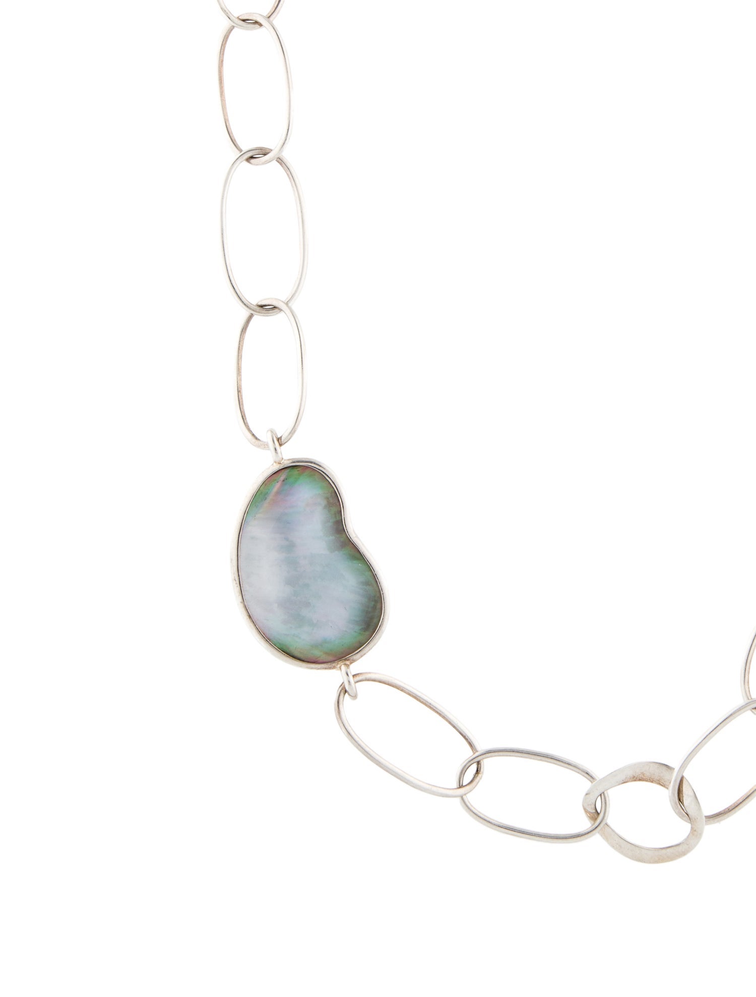Ippolita Mother of Pearl Doublet Kidney Bean Station Necklace