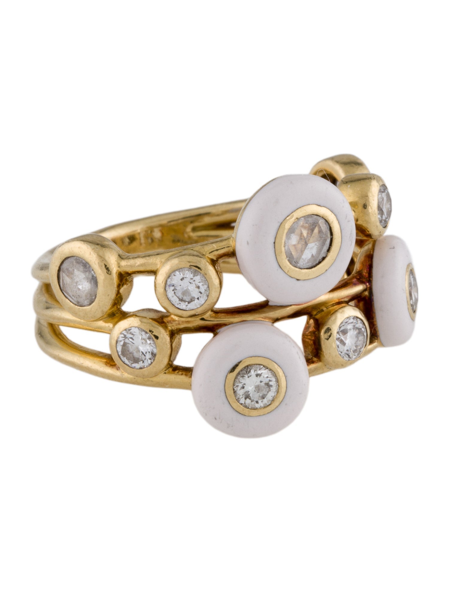 Ippolita 18K Carnevale Stardust 3-band Cluster Ring